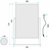 rea Veidrodis LED LUMI L.Gold 30x40cm
