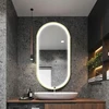 rea Veidrodis LED OVL 50x100cm Gold