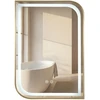 rea Veidrodis LED ZONE 70X50 BRUSH GOLD