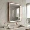 rea Veidrodis LED ZONE 70x50 BRUSH ROSE GOLD