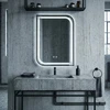 rea Veidrodis LED ZONE 70X50 Juodas