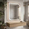 rea Veidrodis LED ZONE 80x60 BRUSH ROSE GOLD