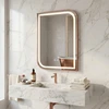 rea Veidrodis LED ZONE 80x60 BRUSH ROSE GOLD