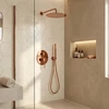 Rea Venti Copper juodas paslėptas dušo rinkinys + DĖŽUTĖ