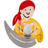 Sieninis šviestuvas Toolight LED SIENINĖ LAMPA PIRATE Geltonas 4717