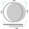 Sieninis šviestuvas Toolight LHJ076-C JUODA 40 CM LED lubinė lempa
