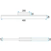 Sieninis šviestuvas Toolight Sieninė lempa LED 42CM APP1854-1W Juodas