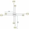 Pakabinamas šviestuvas Toolight 8 atramų LED lempa APP523-8C Juoda
