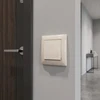 Toolight Durų Skambučio Mygtukas Su Rėmeliu Oste Jnh008-w rusvai gelsvas