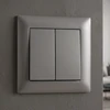 Toolight Dvigubas Jungiklis Oste Jnh007-w Pilkas
