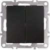 Toolight Dvigubas Jungiklis Oste Jnh007-w Juodas
