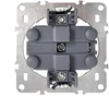 Toolight Dvigubas Lizdas Su Įžeminimu Oste Jnh002-g Juodas
