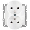 Toolight Dvigubas Lizdas Su Įžeminimu Oste Jnh002-g Baltas