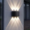 Toolight Fasado Sieninis Šviestuvas Led Jnh040-6g Juodas
