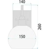 Sieninis šviestuvas Toolight Lampa kinkiet juodas auksinis APP1580-1W