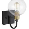 Sieninis šviestuvas Toolight Lampa kinkiet juodas auksinis APP1580-1W