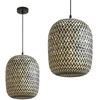 Pakabinamas šviestuvas Toolight LAMPA SUFITOWA WISZĄCA BOHO BAMBOO APP1542-1CP