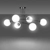 Lubinis šviestuvas Toolight LAMPA WISZĄCA SUFITOWA JUODA MAT APP1576-6C