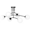 Lubinis šviestuvas Toolight LAMPA WISZĄCA SUFITOWA JUODA MAT APP1576-6C