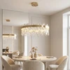 Toolight LED krištolinis pakabinamas šviestuvas SWE074-1CP 50cm Brushed Gold