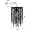 Sieninis šviestuvas Toolight LED SIENINĖ LAMPA APP1315-W Juodas