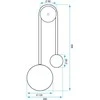 Sieninis šviestuvas Toolight LED SIENINĖ LAMPA APP1474-W GOLD