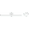 Toolight LED sieninis šviestuvas 15W 106CM APP367-1W CHROM