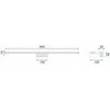 Toolight LED sieninis šviestuvas 18W 90CM APP371-1W CHROM