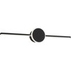 Toolight LED sieninis šviestuvas 40CM APP848-1W ROUND Juodas