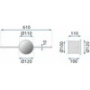 Toolight LED sieninis šviestuvas 60CM APP849-1W ROUND Juodas