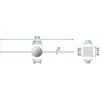Toolight LED sieninis šviestuvas 80CM APP850-1W ROUND Juodas