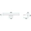 Toolight LED sieninis šviestuvas 8W 40CM APP368-1W CHROM