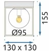 Pakabinamas šviestuvas Toolight Lubinis plafonas Gold Baltas APP1166-1C
