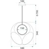 Pakabinamas šviestuvas Toolight Lubų šviestuvas APP1019-1CP