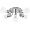 Pakabinamas šviestuvas Toolight Lubų šviestuvas "Plafond" 6 žiedų metalinis juodas APP709-6C