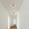 Pakabinamas šviestuvas Toolight Lubų šviestuvas "Plafond" 6 žiedų metalinis juodas APP709-6C