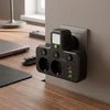 Toolight Maitinimo Lizdų Blokas 2 Lizdai + 2x Usb-a + Usb-c Jnh017 Juodas