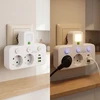 Toolight Maitinimo Lizdų Blokas 2 Lizdai + 2x Usb-a + Usb-c Jnh017 Baltas