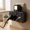 Toolight Maitinimo Lizdų Blokas 2 Lizdai + 2x Usb-a + Usb-c Jnh017 Juodas