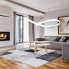 Pakabinamas šviestuvas Toolight Moderni LED pakabinama lubų lempa Ring+nuotolinio valdymo pultas APP392-CP Baltas