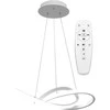 Pakabinamas šviestuvas Toolight Moderni LED pakabinama lubų lempa Ring+nuotolinio valdymo pultas APP392-CP Baltas