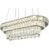 Pakabinamas šviestuvas Toolight Pakabinama lubų lempos krištolas LED 102W nuotolinio valdymo pultas APP417-CP