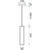 Pakabinamas šviestuvas Toolight Pakabinama metalinė lubų lempa juodo aukso APP469-1CP
