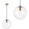 Pakabinamas šviestuvas Toolight Pakabinama stiklinė lubinė lempa Lassi 20 cm Rose auksinis