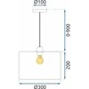 Toolight Pakabinamas šviestuvas APP1015-1CP