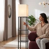 Toolight Pastatomas Grindų Šviestuvas Jnh050-1f Baltas Su Lentynomis