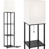 Toolight Pastatomas Grindų Šviestuvas Jnh050-1f Baltas Su Lentynomis