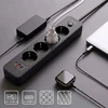 Toolight Prailgintuvas Maitinimo Blokas 4 Lizdai + 2x Usb-a + Usb-c Jnh021-4a Juodas