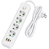 Toolight Prailgintuvas Maitinimo Blokas 4 Lizdai + 2x Usb-a + Usb-c Jnh021-4a Baltas