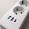 Toolight Prailgintuvas Maitinimo Blokas 3 Lizdai + 2x Usb-a + Usb-c Jnh020-3a Baltas